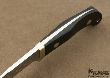 S.R. Johnson Custom Knife Micarta Utility Knife Without Sheath - Image 4