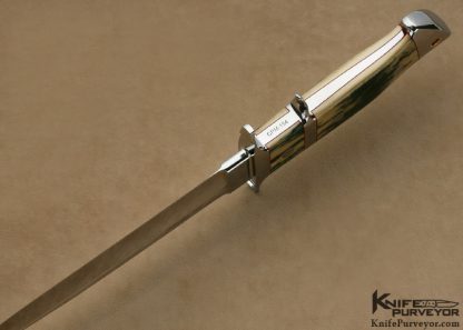 S.R. Johnson Custom Knife Big Bear Subhilt Fighter with Butt Cap - Image 3
