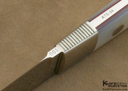 SR Johnson Custom Knife Mother of Pearl Shell 001 City Knife - Image 7