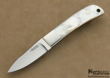 SR Johnson Custom Knife Mother of Pearl Shell 001 City Knife