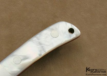 SR Johnson Custom Knife Mother of Pearl Shell 001 City Knife - Image 3