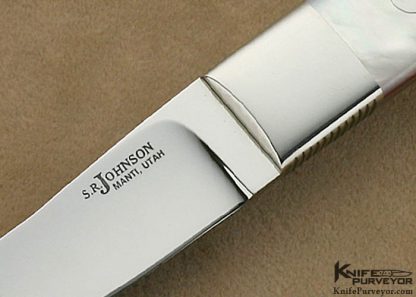 SR Johnson Custom Knife Mother of Pearl Shell 001 City Knife - Image 2