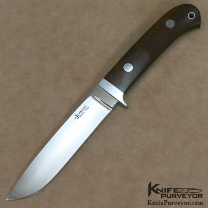 S.R. Johnson Custom Knife Desert Ironwood Bill's Drop Point Hunter
