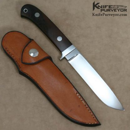 S.R. Johnson Custom Knife Desert Ironwood Bill's Drop Point Hunter - Image 4