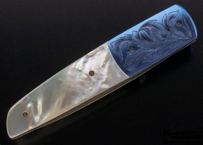 Stan Fujisaka Custom Knife Mother of Pearl Linerlock - Image 4