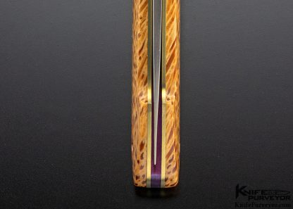Stan Fujisaka Custom Knife  Lauhala Wood and Titanium - Image 7