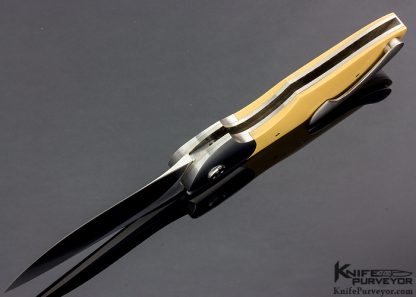 Stan Wilson Custom Knife Westinghouse Micarta NFF "Non Flipper Flipper" - Image 6