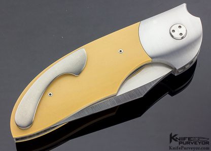 Stan Wilson Custom Knife Westinghouse Micarta NFF "Non Flipper Flipper" - Image 3