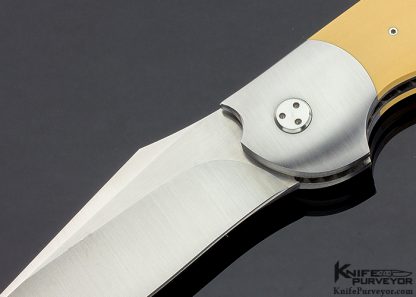Stan Wilson Custom Knife Westinghouse Micarta NFF "Non Flipper Flipper" - Image 2