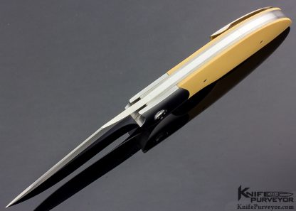 Stan Wilson Custom Knife Westinghouse Micarta NFF "Non Flipper Flipper" - Image 4