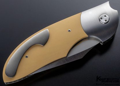 Stan Wilson Custom Knife Westinghouse Micarta NFF "Non Flipper Flipper" - Image 6