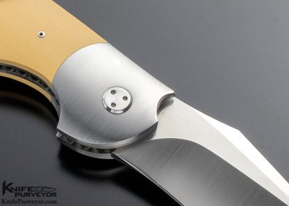 Stan Wilson Custom Knife Westinghouse Micarta NFF "Non Flipper Flipper" - Image 4