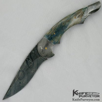 Stan Wilson Custom Knife Damascus Double Action Auto October 24 2012