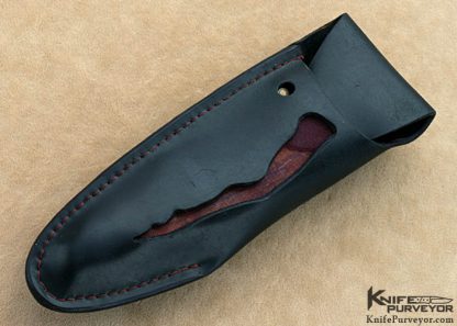 Stan Wilson Custom Knives Blued Damascus Large "Advisor" Linerlock - Image 5