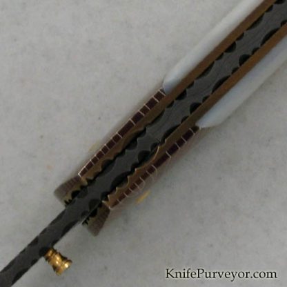 Stan Wilson Custom Knife Mother of Pearl Gents Folder - Image 4