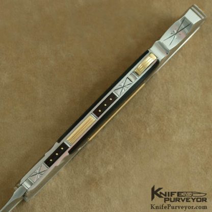Ken Steigerwalt Custom Knife Penshell & Damasteel Fluted Dagger - Image 4