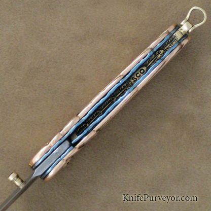 Stephen Olszewski Custom Knife 14Kt Rose Gold Wing Linerlock - Image 4