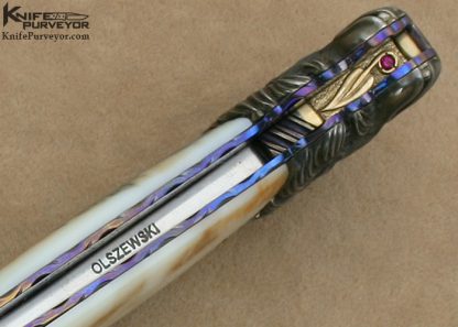 Stephen Olszewski Custom Knife "Crusader" Lever Release Linerlock - Image 12