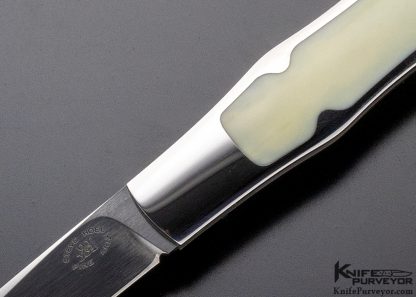 Steve Hoel Custom Knife Interframe Fossil Walrus Coke Bottle - Image 2