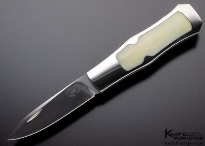 Steve Hoel Custom Knife Interframe Fossil Walrus Coke Bottle
