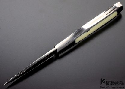 Steve Hoel Custom Knife Interframe Fossil Walrus Coke Bottle - Image 5