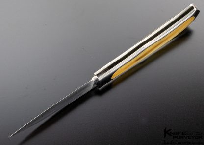 Steve Hoel Custom Knife Sheep Horn Interframe Lockback - Image 7