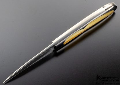 Steve Hoel Custom Knife Sheep Horn Interframe Lockback - Image 6