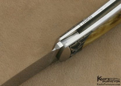 Steve Lindsay Engraved Steve Hoel Big Horn Sheep Interframe Lockback - Image 7
