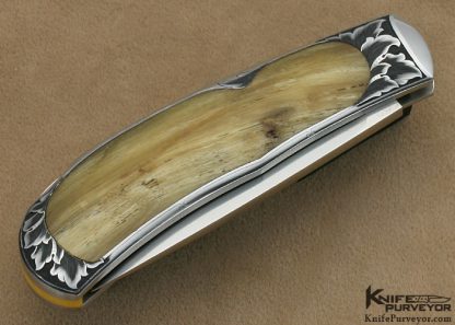 Steve Lindsay Engraved Steve Hoel Big Horn Sheep Interframe Lockback - Image 4