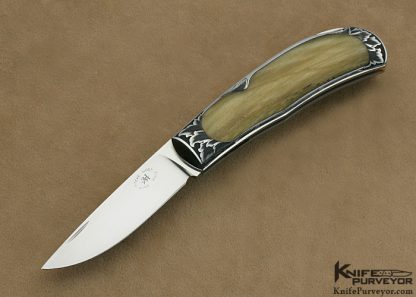 Steve Lindsay Engraved Steve Hoel Big Horn Sheep Interframe Lockback
