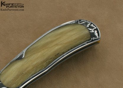 Steve Lindsay Engraved Steve Hoel Big Horn Sheep Interframe Lockback - Image 3