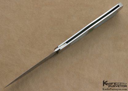 Steve Hoel Custom Knives Triple Interframe Burmese Jade Lockback Coke Bottle Dagger - Image 6