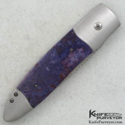 Steve Jernigan Custom Knife Violet Jade Automatic - Image 3