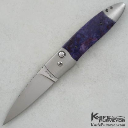Steve Jernigan Custom Knife Violet Jade Automatic