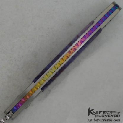 Steve Jernigan Custom Knife Violet Jade Automatic - Image 4