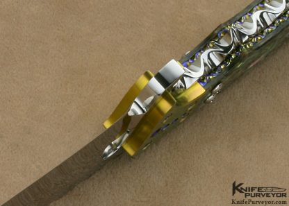 Steve Likarich Custom Knife Abalone Shell & Titanium Fighter - Image 7