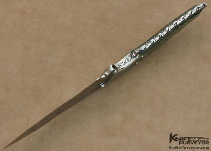 Steve Likarich Custom Knife Abalone Shell and Titanium Hunter - Image 6