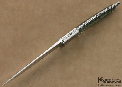 Steve Likarich Custom Knife Abalone Shell and Titanium Hunter - Image 4