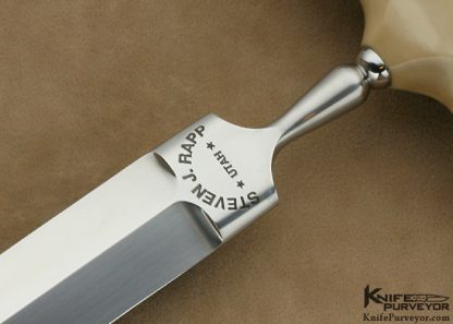 Steven Rapp Custom Knife Fossilized Push Dagger - Image 2