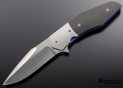 Steve Skiff Custom Knife  "Accomplice" LinerLock Titanium and Carbon Fiber