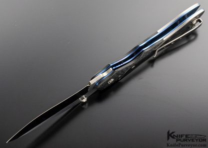 Steve Woods Custom Knife Carbon Fiber Bolster Linerlock - Image 5