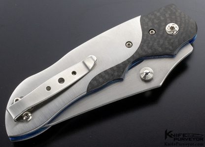 Steve Woods Custom Knife Carbon Fiber Bolster Linerlock - Image 3