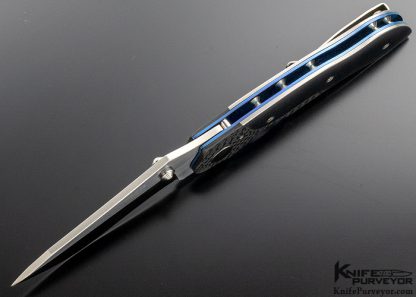 Steve Woods Custom Knife Carbon Fiber Bolster Linerlock - Image 4
