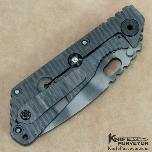 Strider Custom Knife SNG CC Green G-10 Tiger Striped S30V Blade Frame Lock - Image 3
