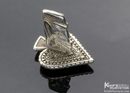 SterlingWerx Custom Art Poker Card Guard/Protector .925 Sterling Silver - Image 2