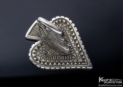 SterlingWerx Custom Art Poker Card Guard/Protector .925 Sterling Silver - Image 3