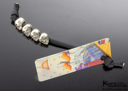 SterlingWerx Sterling Silver 1 of a Kind Solid Sterling Silver Hand Made In the USA (4 Mini Skull) Bead - Image 2