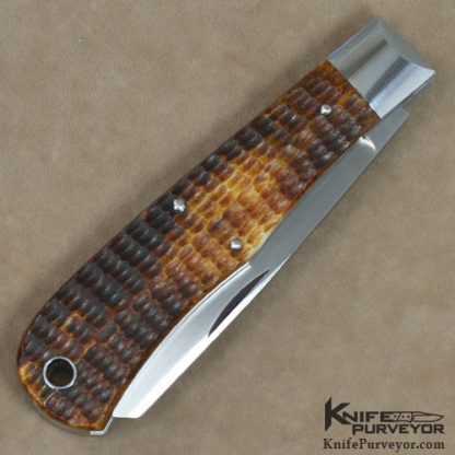 Tony Bose Custom Knife Dogs Head Trapper Slipjoint - Image 4