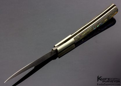 Takayuki Watanabe Custom Knife Abalone Lockback Folder - Image 5