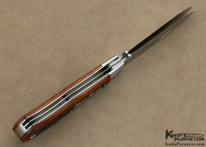 Terry Davis Custom Knife Large "Bullet" Jigged Bone Trapper Slip Joint - Image 5